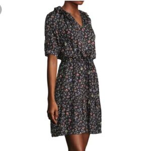 Rebecca Taylor VINE PRINT SILK SHIRTDRESS